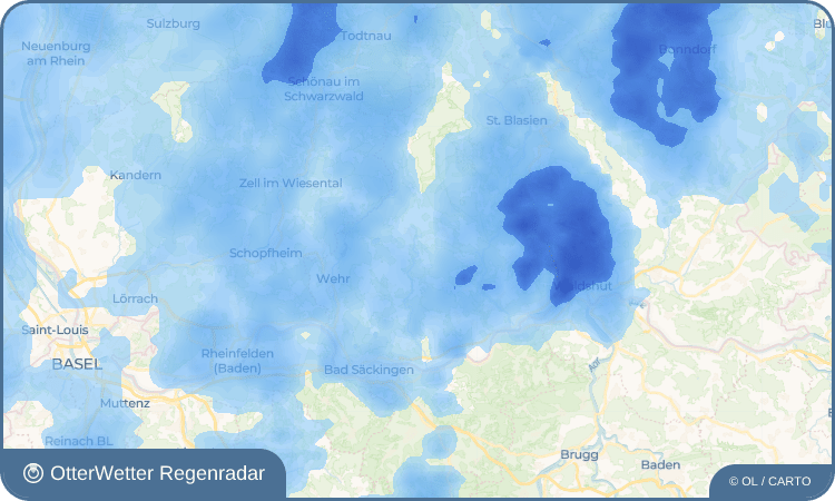 Wetter-Widget-Vorschau mit Vorhersagedaten für Hogschür