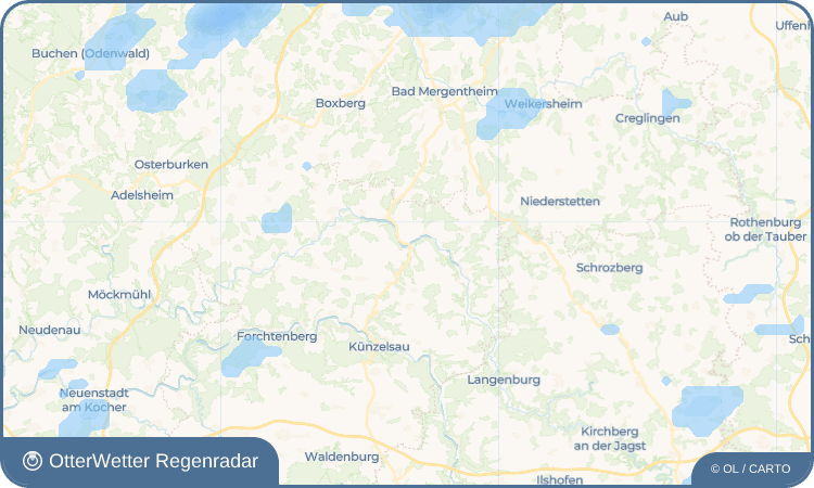 OtterWetter Regenradar-Widget Hohebach