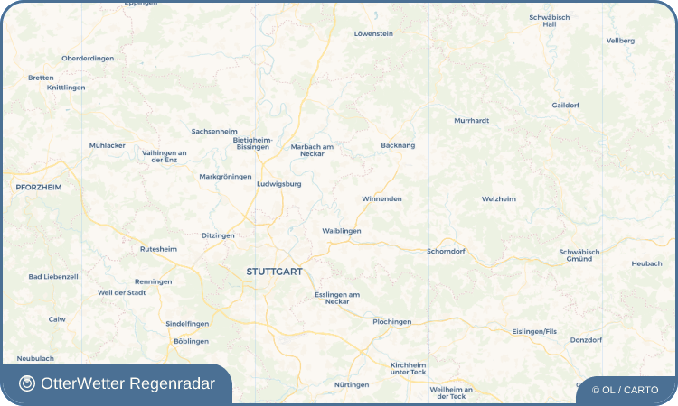 OtterWetter Regenradar-Widget Hohenacker