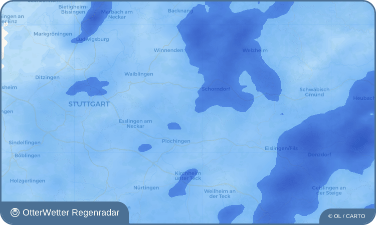 OtterWetter Regenradar-Widget Hohengehren