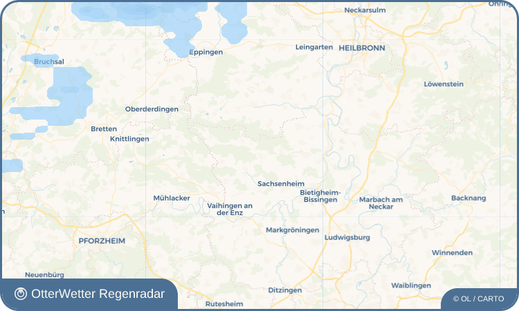 OtterWetter Regenradar-Widget Hohenhaslach