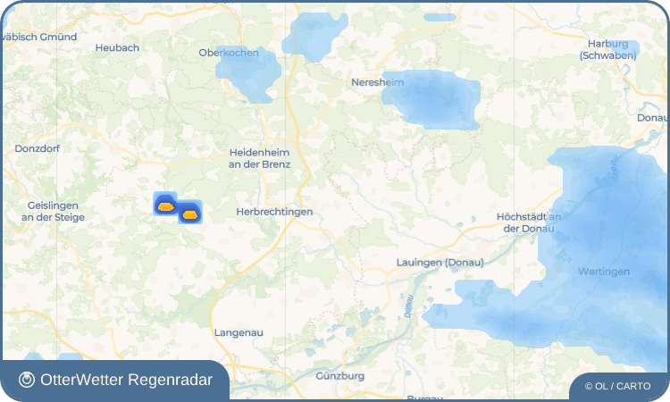 OtterWetter Regenradar-Widget Hohenmemmingen