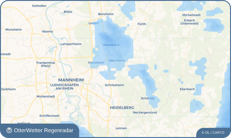OtterWetter Regenradar-Widget Hohensachsen