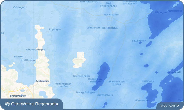 OtterWetter Regenradar-Widget Hohenstein