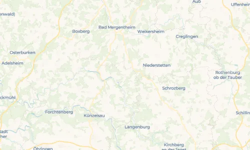 Regenradar Hollenbach: aktuelle Niederschläge in Hollenbach und Umgebung, Stand 26. Oktober 2026 um 21:00 Uhr
