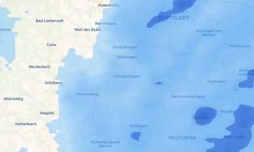 Regenradar Vorschaubild - Aktuelle Niederschläge in Holzgerlingen und Umgebung