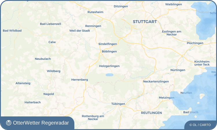 OtterWetter Regenradar-Widget Holzgerlingen