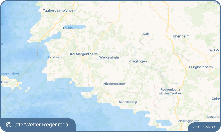 OtterWetter Regenradar-Widget Honsbronn