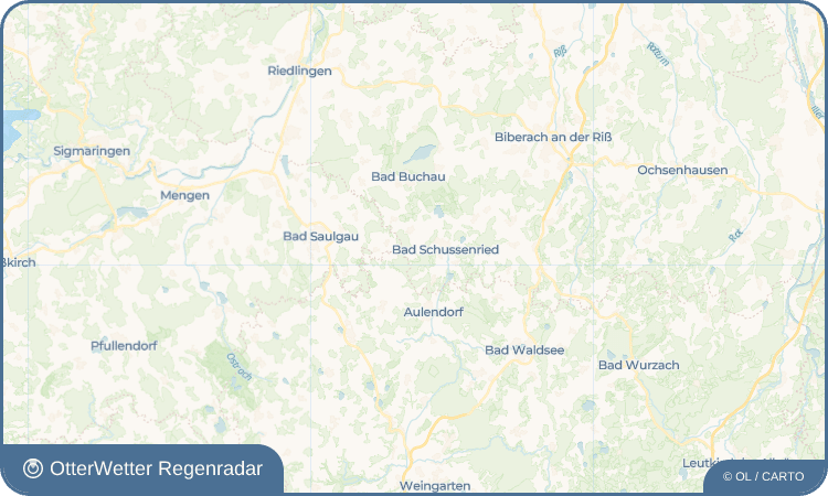 OtterWetter Regenradar-Widget Hopferbach