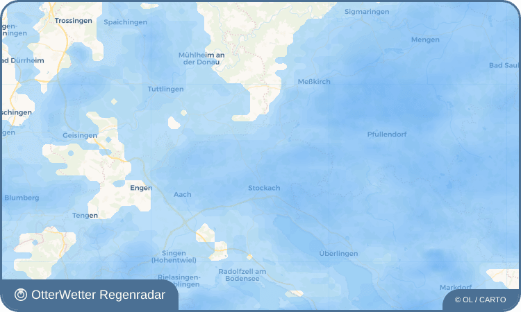 OtterWetter Regenradar-Widget Hoppetenzell