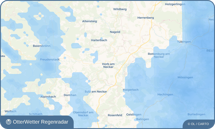Wetter-Widget-Vorschau mit Vorhersagedaten für Horb am Neckar