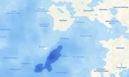 Regenradar Vorschaubild - Aktuelle Niederschläge in Hornberg und Umgebung