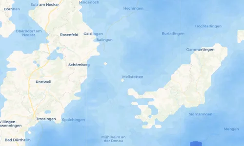 Regenradar Vorschaubild - Aktuelle Niederschläge in Hossingen und Umgebung