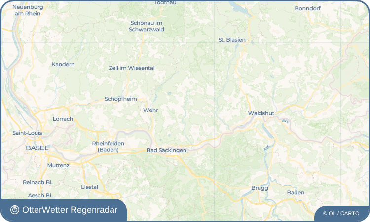 OtterWetter Regenradar-Widget Hottingen