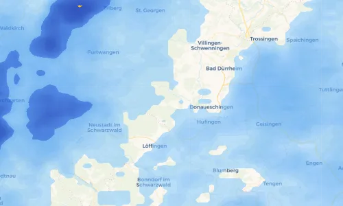 Regenradar Vorschaubild - Aktuelle Niederschläge in Hubertshofen und Umgebung