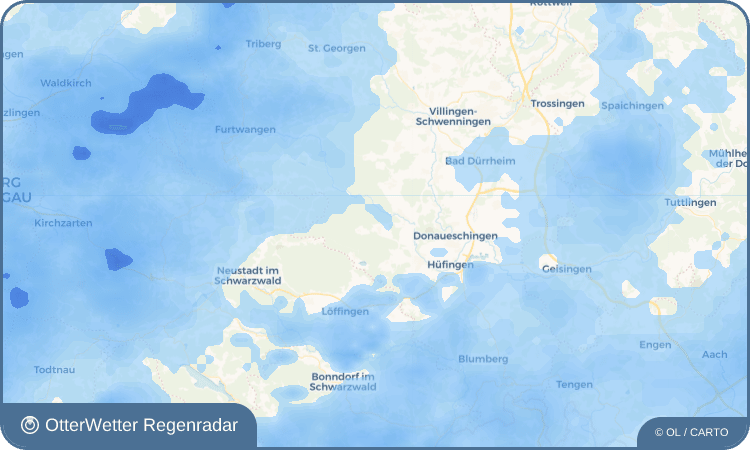 Wetter-Widget-Vorschau mit Vorhersagedaten für Hubertshofen