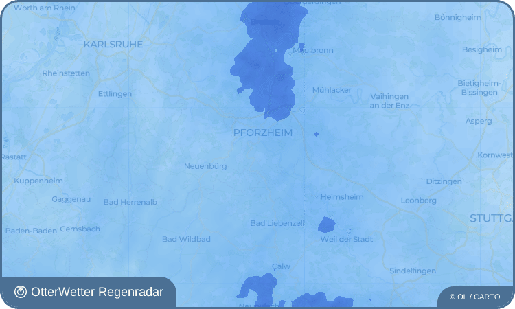 OtterWetter Regenradar-Widget Huchenfeld