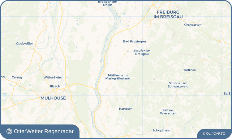 Wetter-Widget-Vorschau mit Vorhersagedaten für Hügelheim