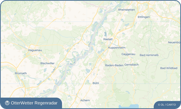 OtterWetter Regenradar-Widget Hügelsheim