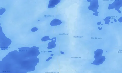 Regenradar Vorschaubild - Aktuelle Niederschläge in Hülen und Umgebung