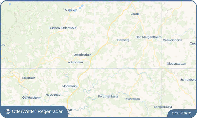OtterWetter Regenradar-Widget Hüngheim
