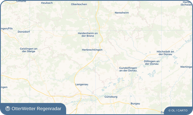OtterWetter Regenradar-Widget Hürben