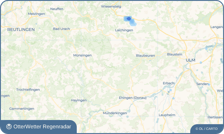 OtterWetter Regenradar-Widget Hütten