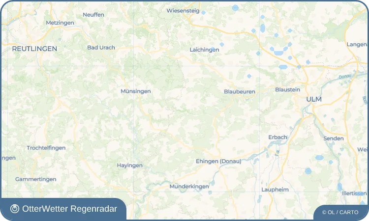 Wetter-Widget-Vorschau mit Vorhersagedaten für Hütten