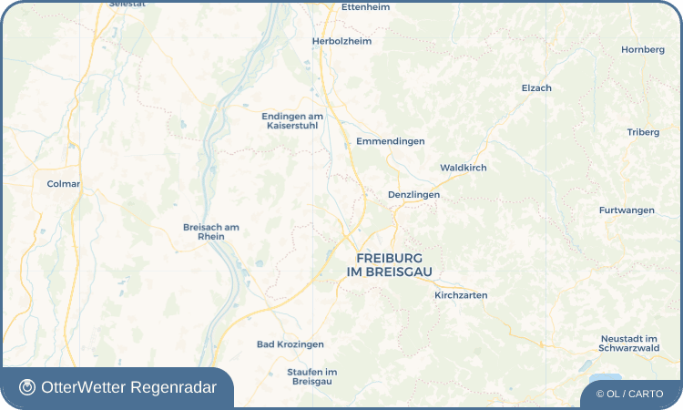 Widget-Vorschau für Hugstetten Wetter-Widget-Vorschau mit Vorhersagedaten für Hugstetten