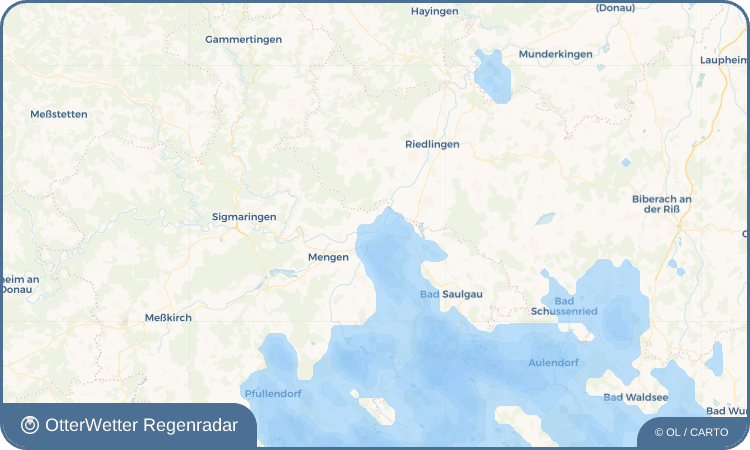 OtterWetter Regenradar-Widget Hundersingen