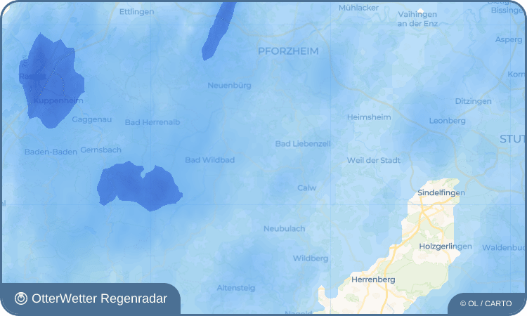 OtterWetter Regenradar-Widget Igelsloch
