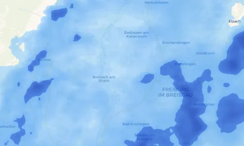 Regenradar Vorschaubild - Aktuelle Niederschläge in Ihringen und Umgebung