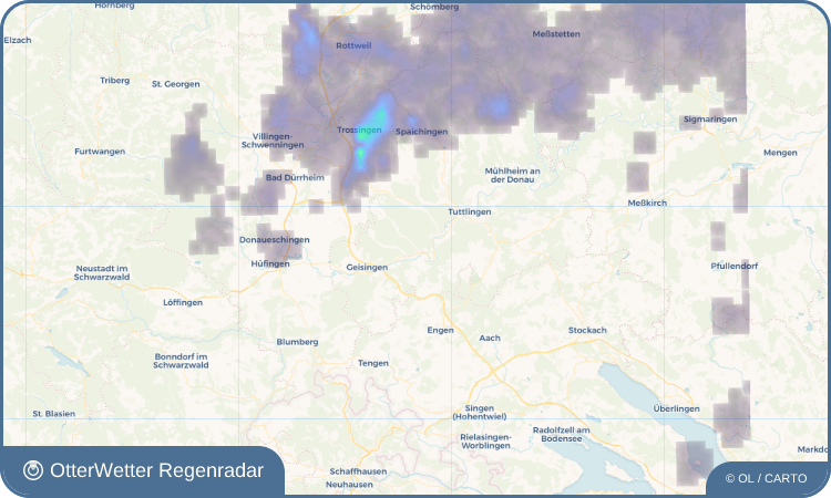 OtterWetter Regenradar-Widget Immendingen