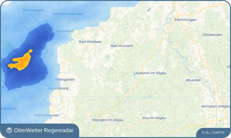 Widget-Vorschau für Immenried Wetter-Widget-Vorschau mit Vorhersagedaten für Immenried