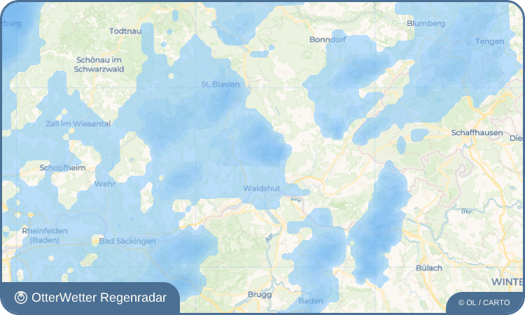 OtterWetter Regenradar-Widget Indlekofen