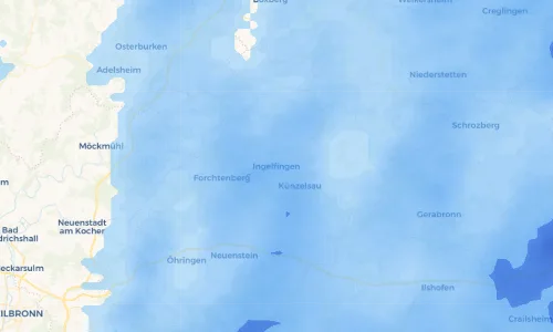 Regenradar Vorschaubild - Aktuelle Niederschläge in Ingelfingen und Umgebung