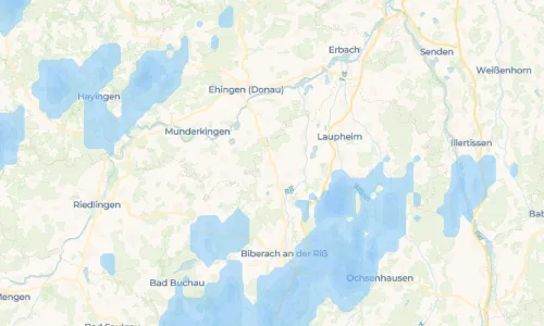 Regenradar Vorschaubild - Aktuelle Niederschläge in Ingerkingen und Umgebung