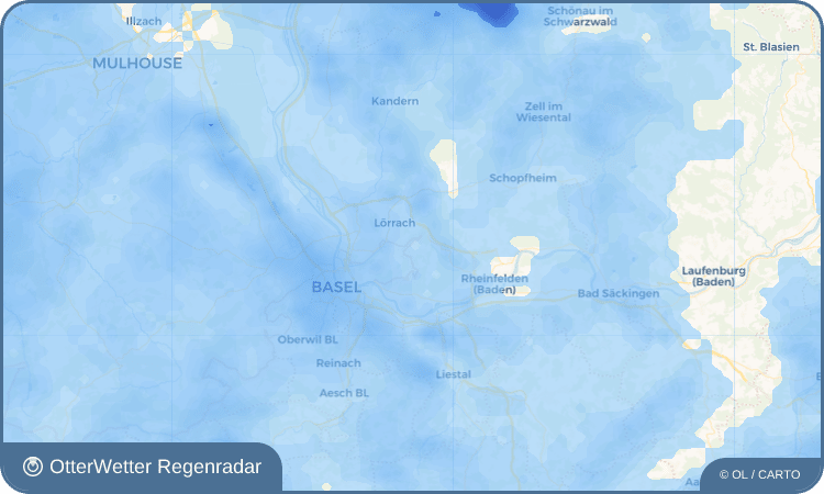 OtterWetter Regenradar-Widget Inzlingen