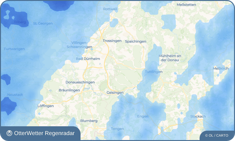 OtterWetter Regenradar-Widget Ippingen
