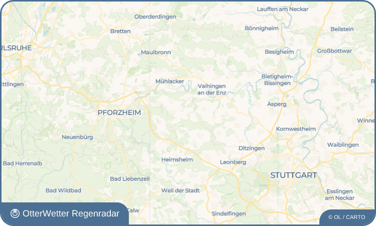 OtterWetter Regenradar-Widget Iptingen