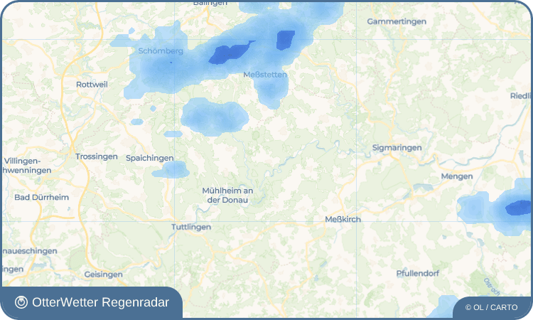 OtterWetter Regenradar-Widget Irndorf