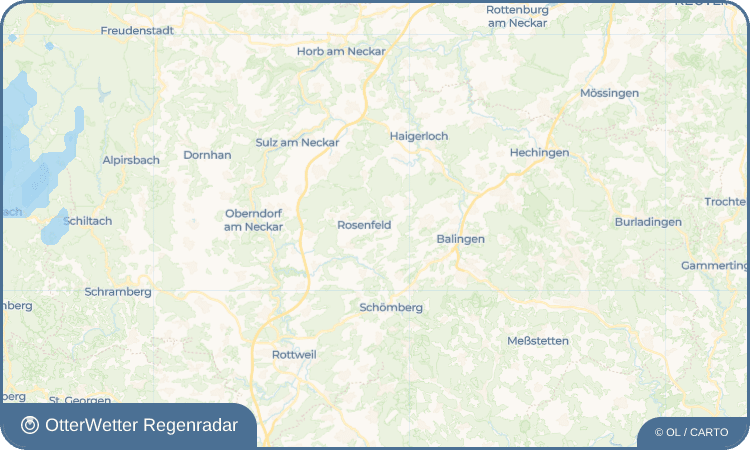 OtterWetter Regenradar-Widget Isingen