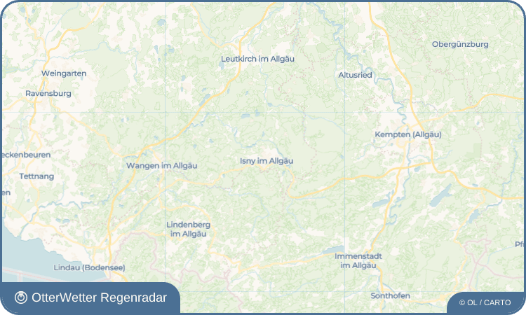 OtterWetter Regenradar-Widget Isny im Allgäu