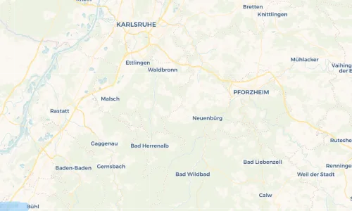 Regenradar Vorschaubild - Aktuelle Niederschläge in Ittersbach und Umgebung