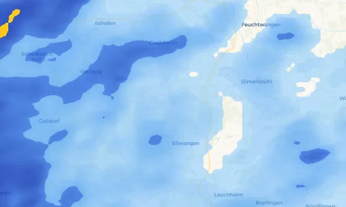 Regenradar Vorschaubild - Aktuelle Niederschläge in Jagstzell und Umgebung