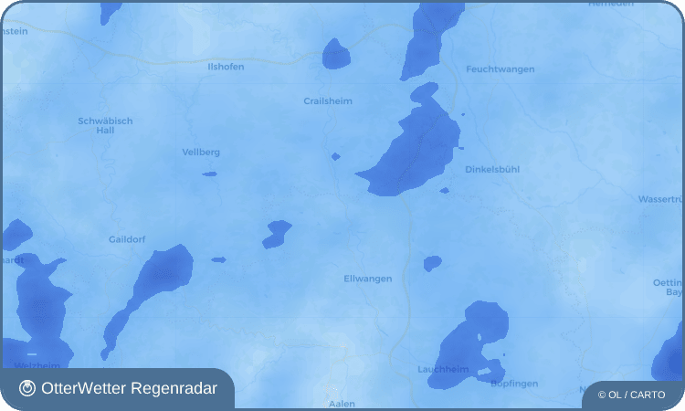 OtterWetter Regenradar-Widget Jagstzell