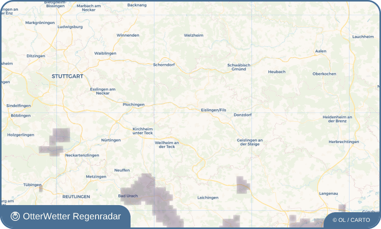 OtterWetter Regenradar-Widget Jebenhausen