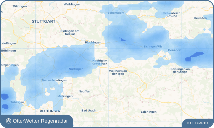OtterWetter Regenradar-Widget Jesingen