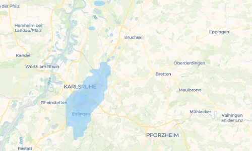 Regenradar-Vorschau: aktuelle Niederschläge in Jöhlingen und Umgebung