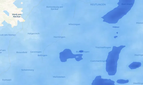 Regenradar Vorschaubild - Aktuelle Niederschläge in Jungingen und Umgebung